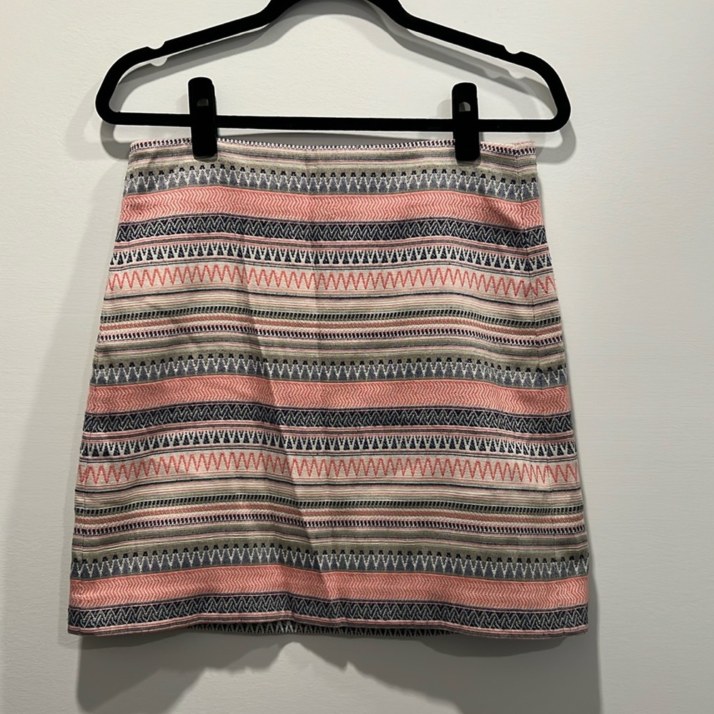 LOFT geometric print skirt